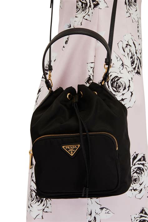 prada large bucket bag|Prada nylon bucket bags.